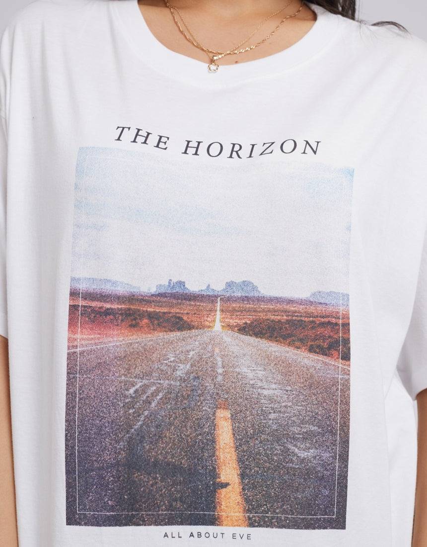 ALL ABOUT EVE THE HORIZON TEE WHITE