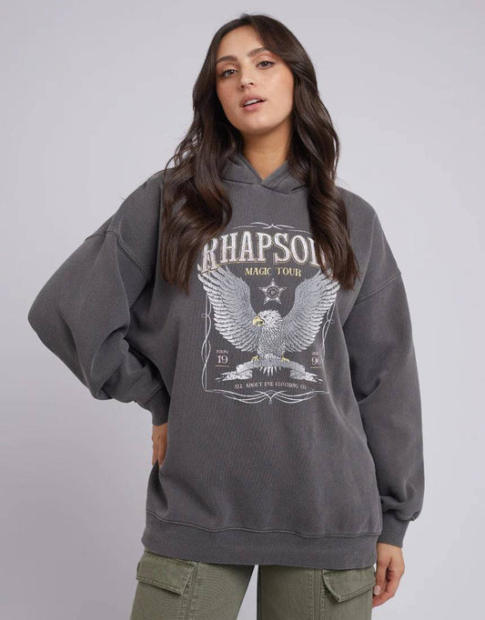 ALL ABOUT EVE MAGIC HOODY CHARCOAL
