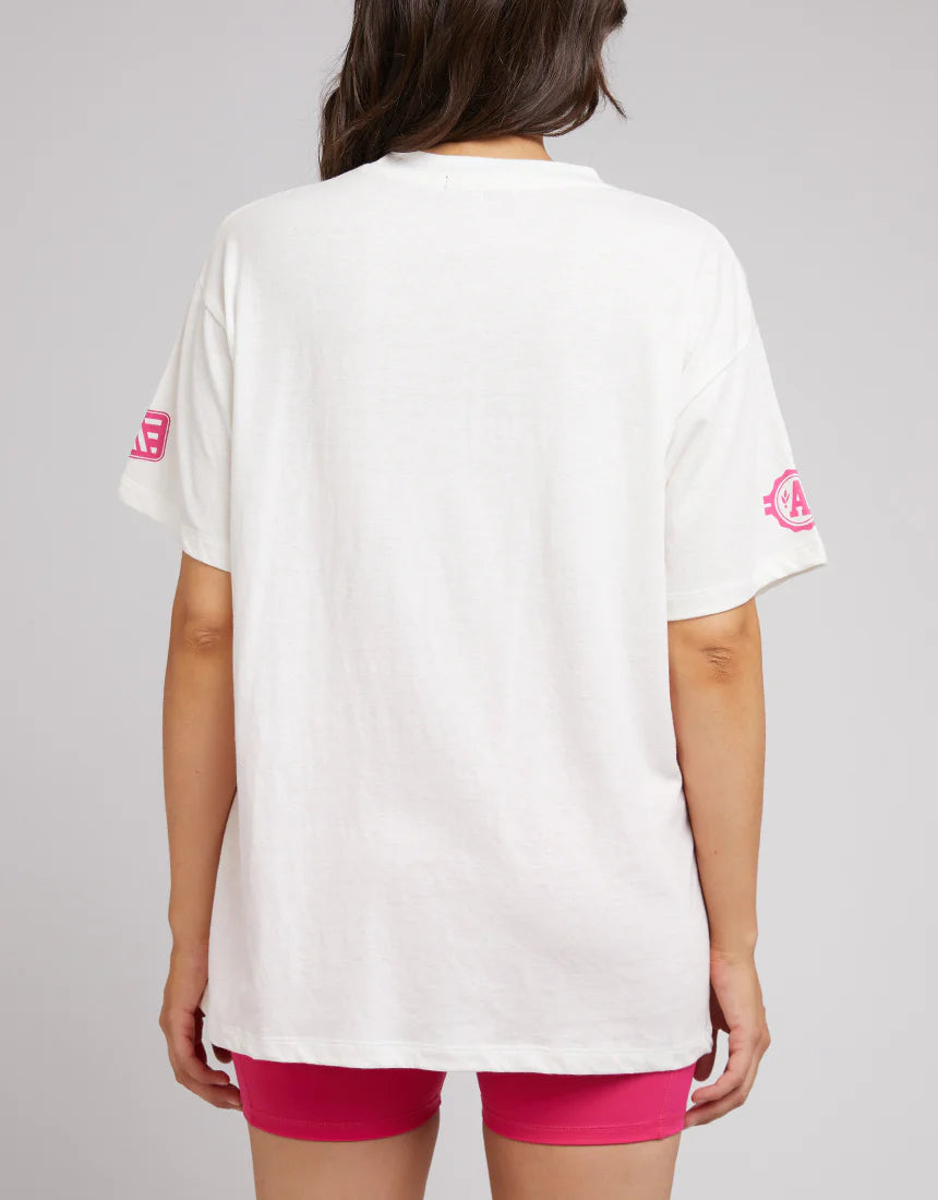ALL ABOUT EVE DREWS SPORTS TEE VINTAGE WHITE