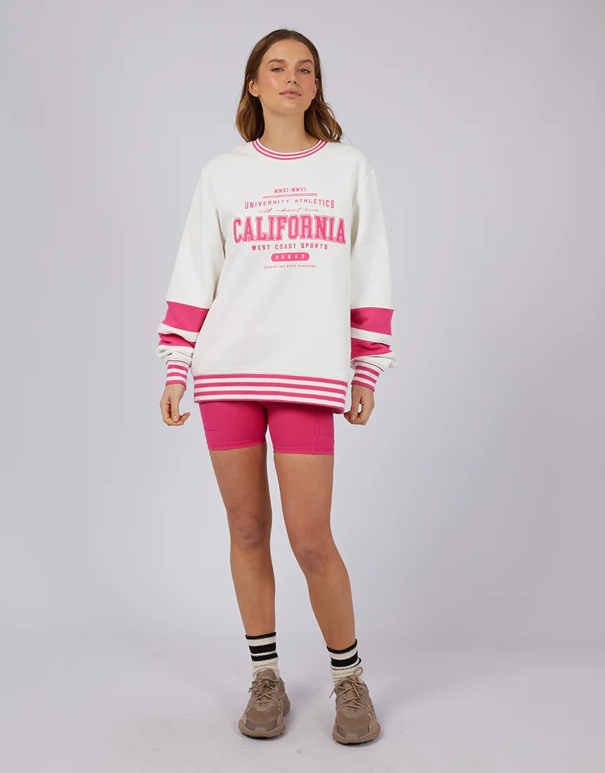 ALL ABOUT EVE DREW SPORTS CREW VINTAGE WHITE