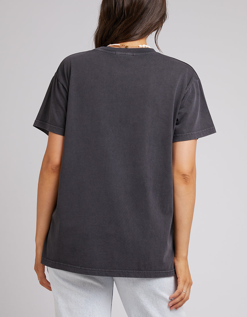 ALL ABOUT EVE FEARLESS TEE WASHED BLACK