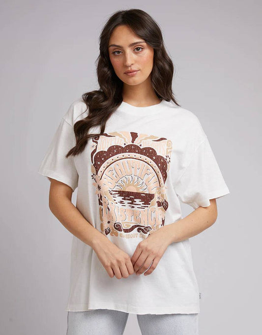 ALL ABOUT EVE EXISTENCE TEE VINTAGE WHITE