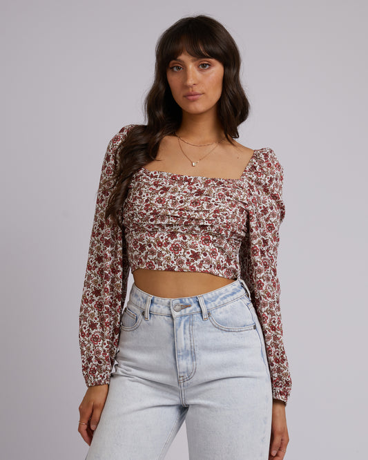 ALL ABOUT EVE ELLE FLORAL TOP PRINT