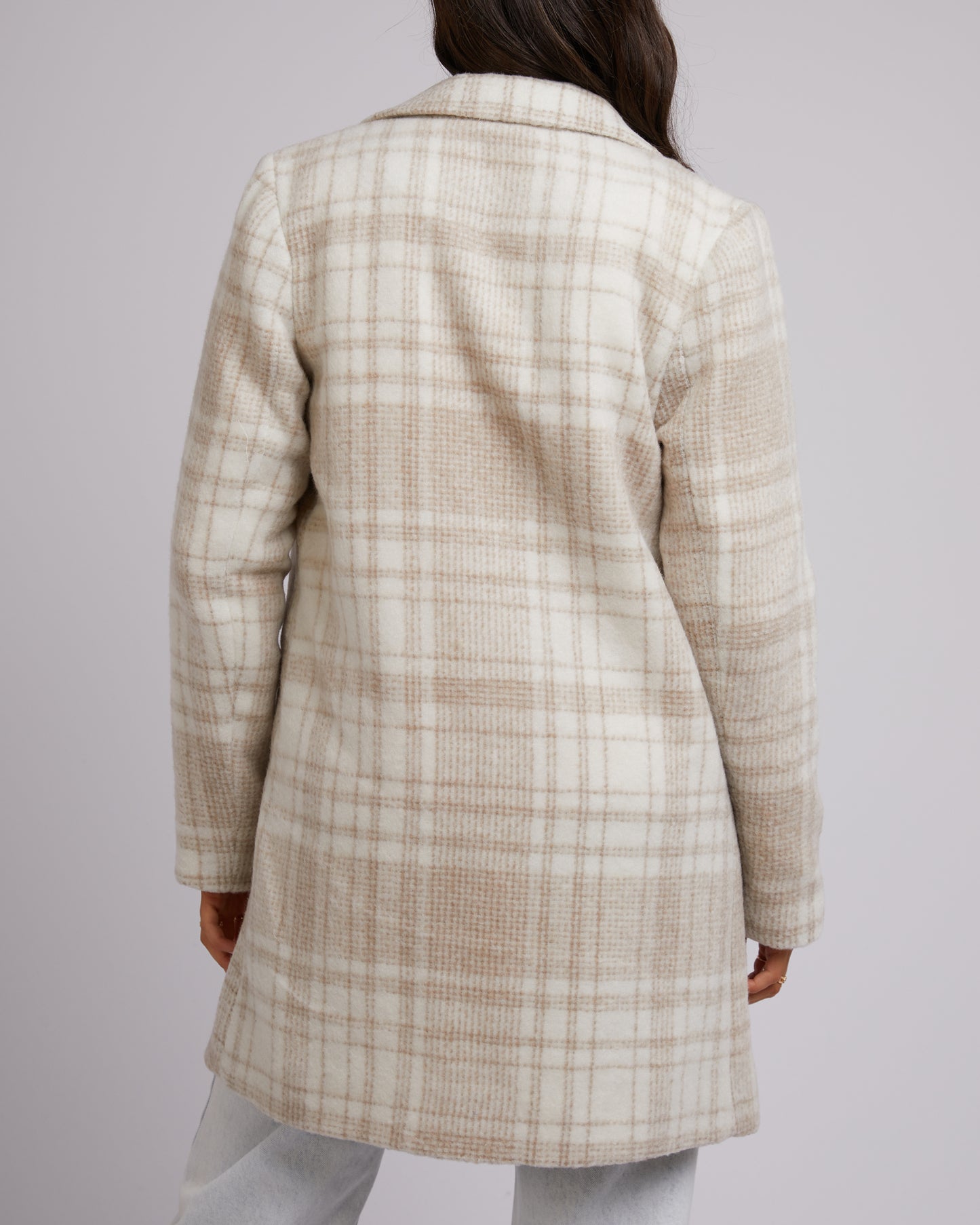 ALL ABOUT EVE EMILY CHECK COAT CHECK