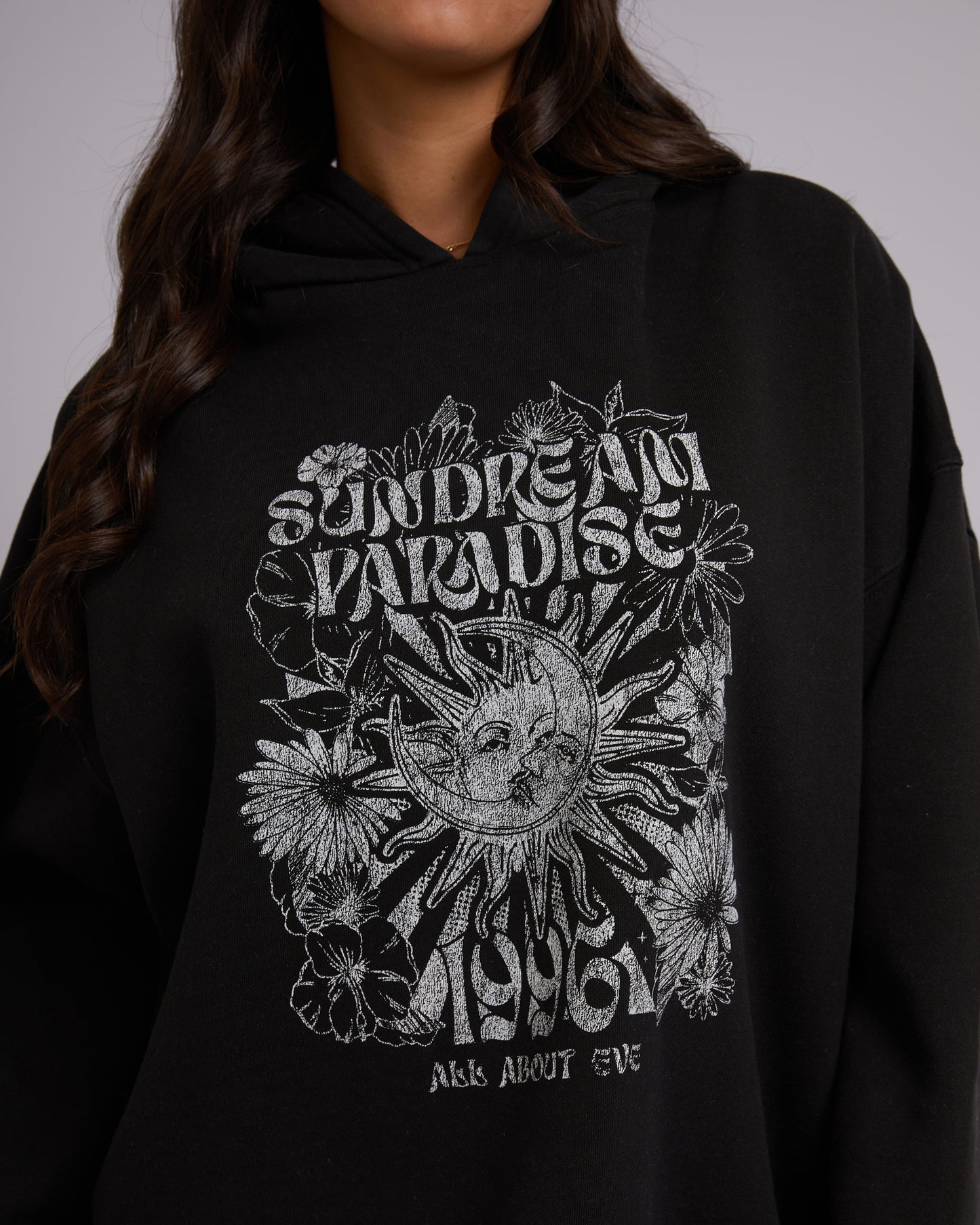 ALL ABOUT EVE SUNDREAM HOODY WASHED BLACK
