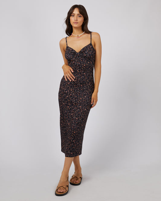 ALL ABOUT EVE PIP MIDI DRESS PRINT