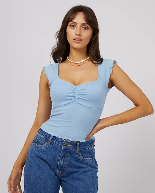 ALL ABOUT EVE BREE TEE BLUE