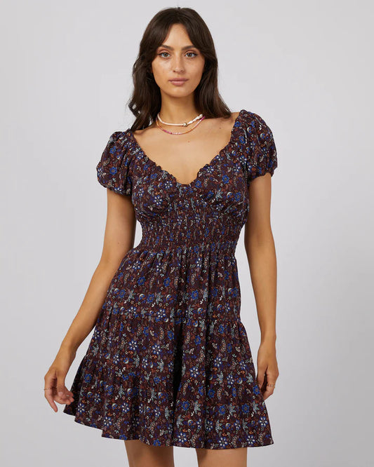 ALL ABOUT EVE MILLIE FLORAL MINI DRESS