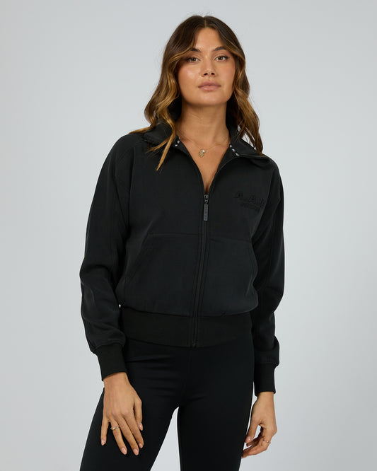 ALL ABOUT EVE LUXE ACTIVE ZIP THROUGH BLACK