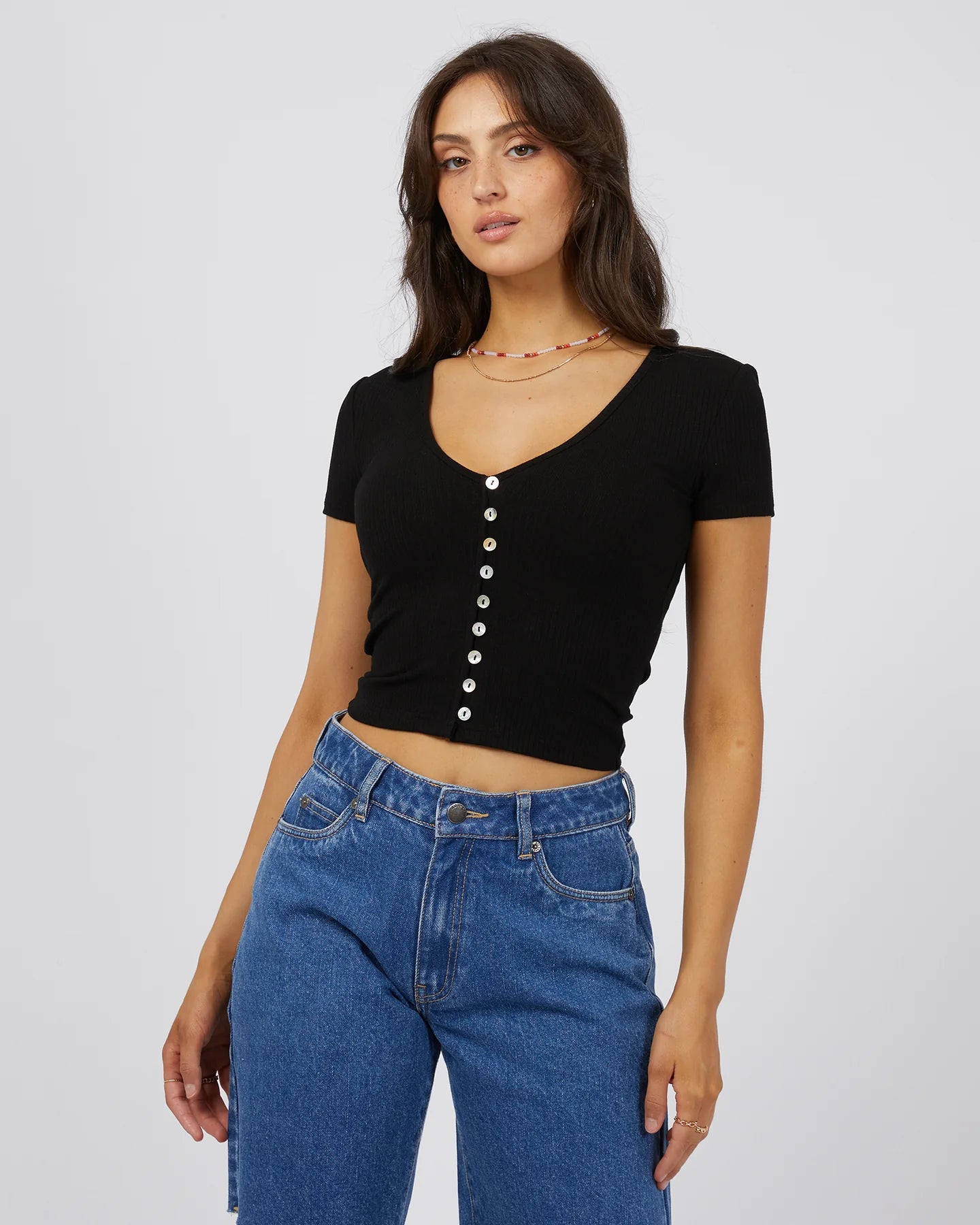 ALL ABOUT EVE SLOANE TOP BLACK