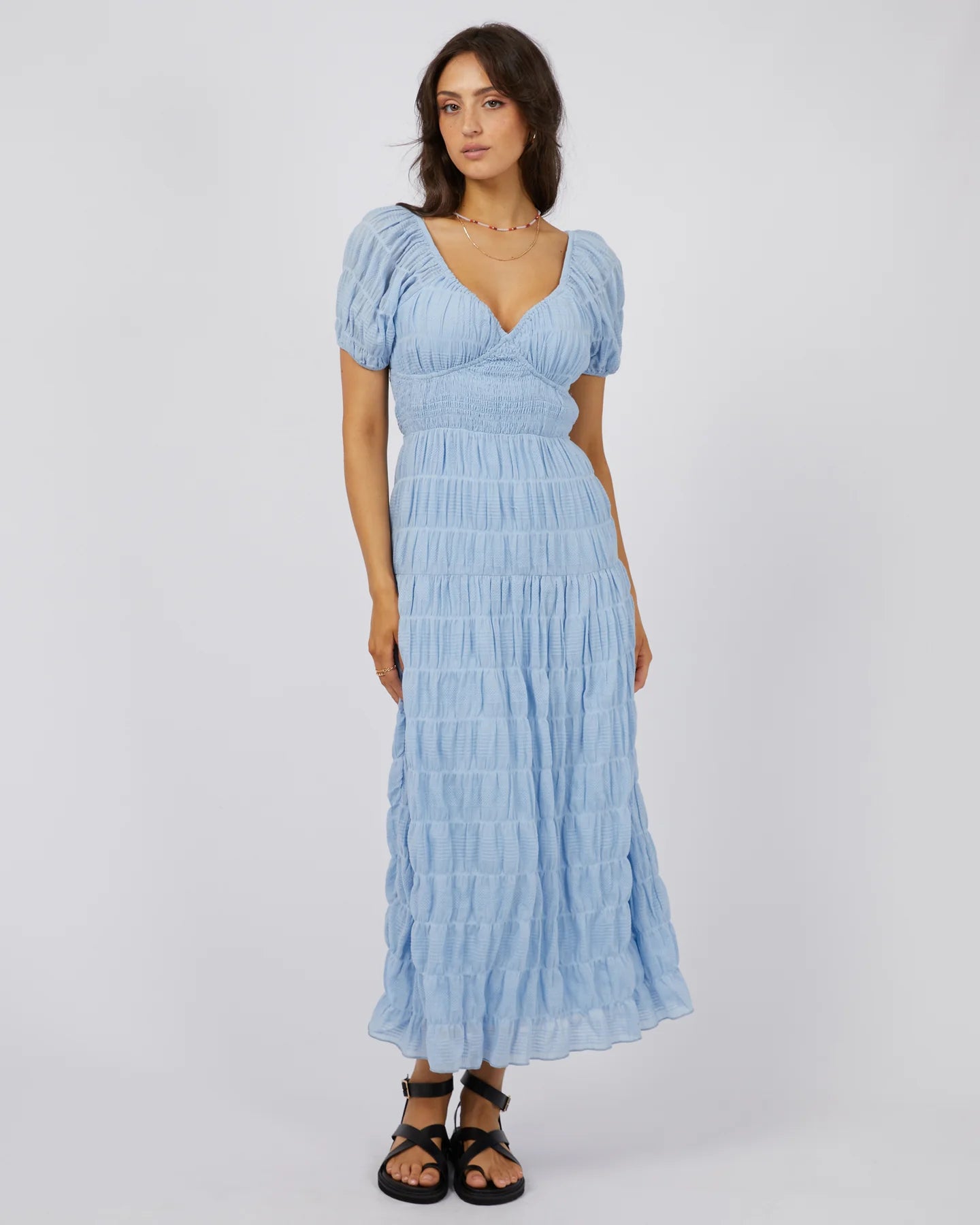 ALL ABOUT EVE MAUDE MAXI DRESS OCEAN BLUE