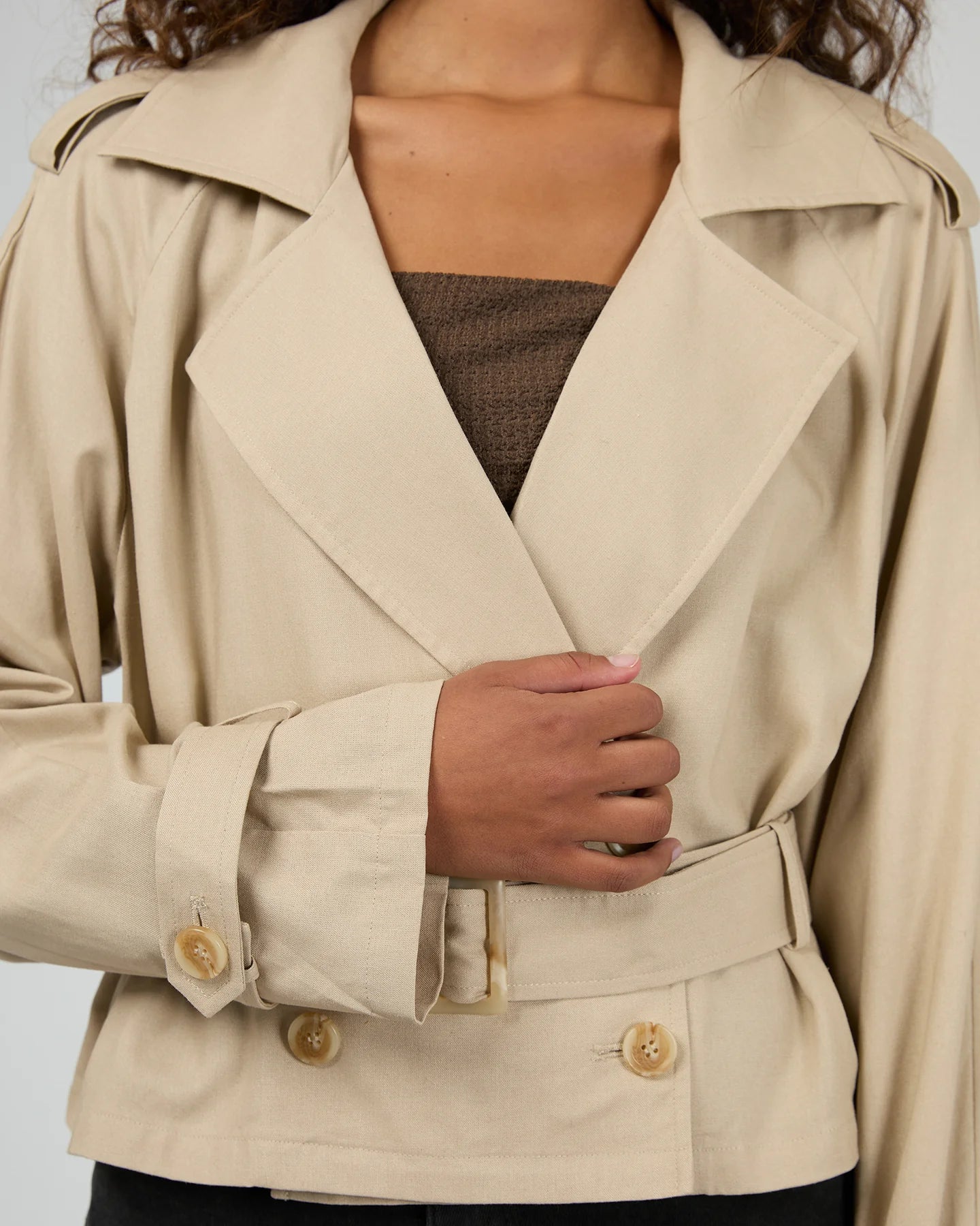 ALL ABOUT EVE TOLEDO CROP TRENCH BONE