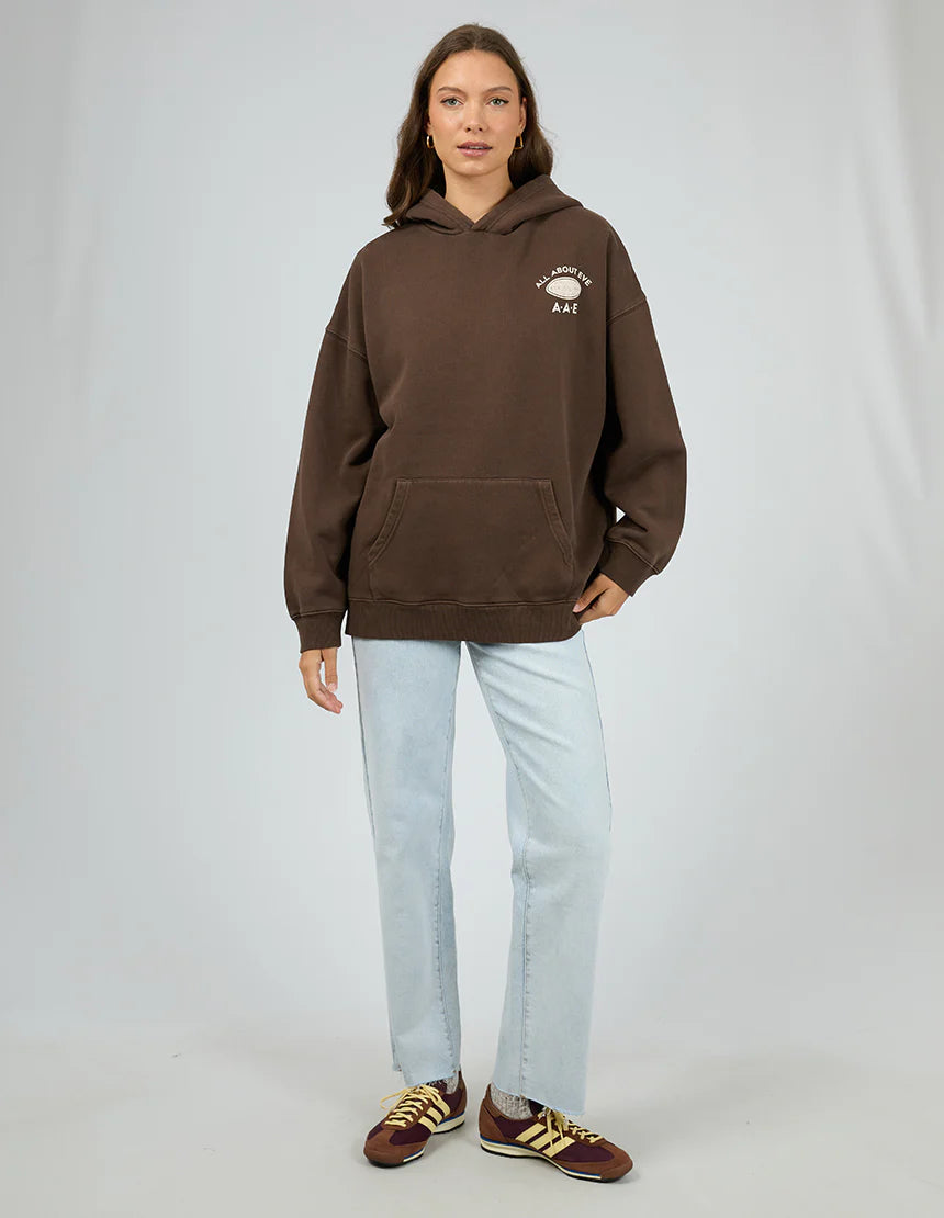 ALL ABOUT EVE MONTANA RELAXED HOODIE BROWN
