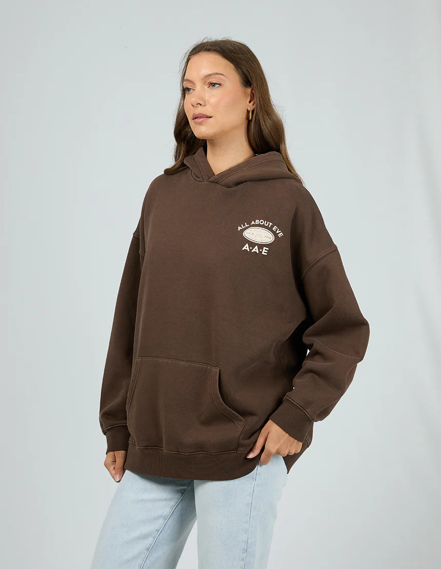 ALL ABOUT EVE MONTANA RELAXED HOODIE BROWN