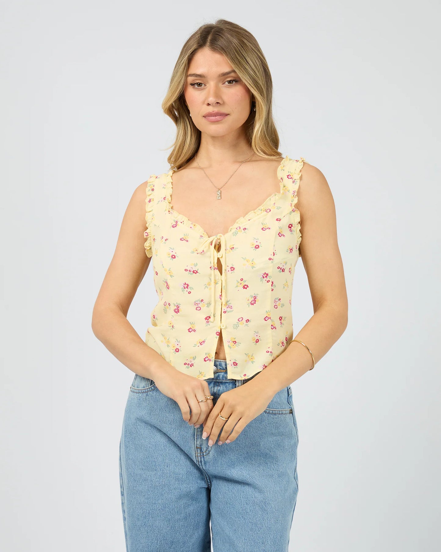 ALL ABOUT EVE BIRDIE TOP PRINT