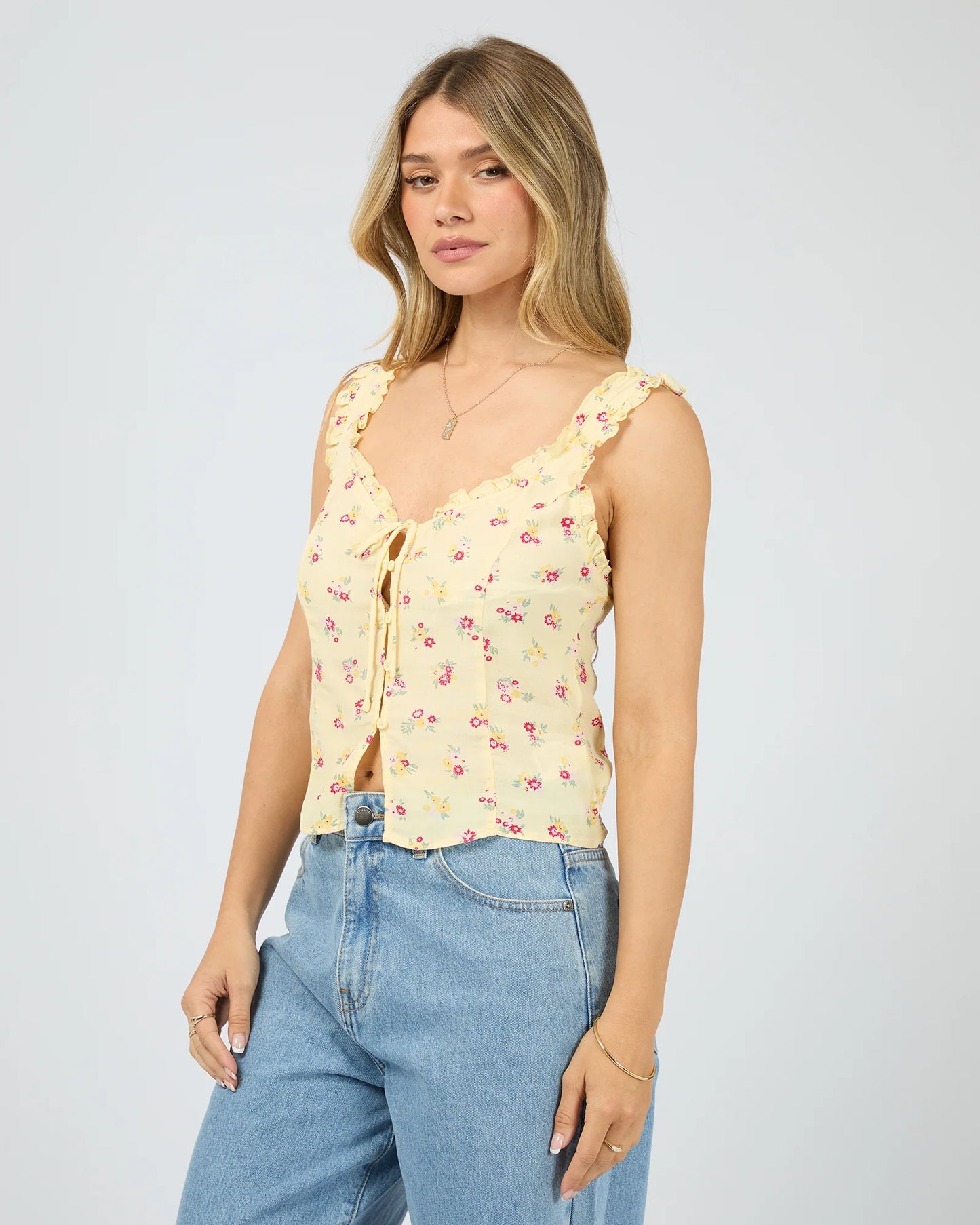 ALL ABOUT EVE BIRDIE TOP PRINT