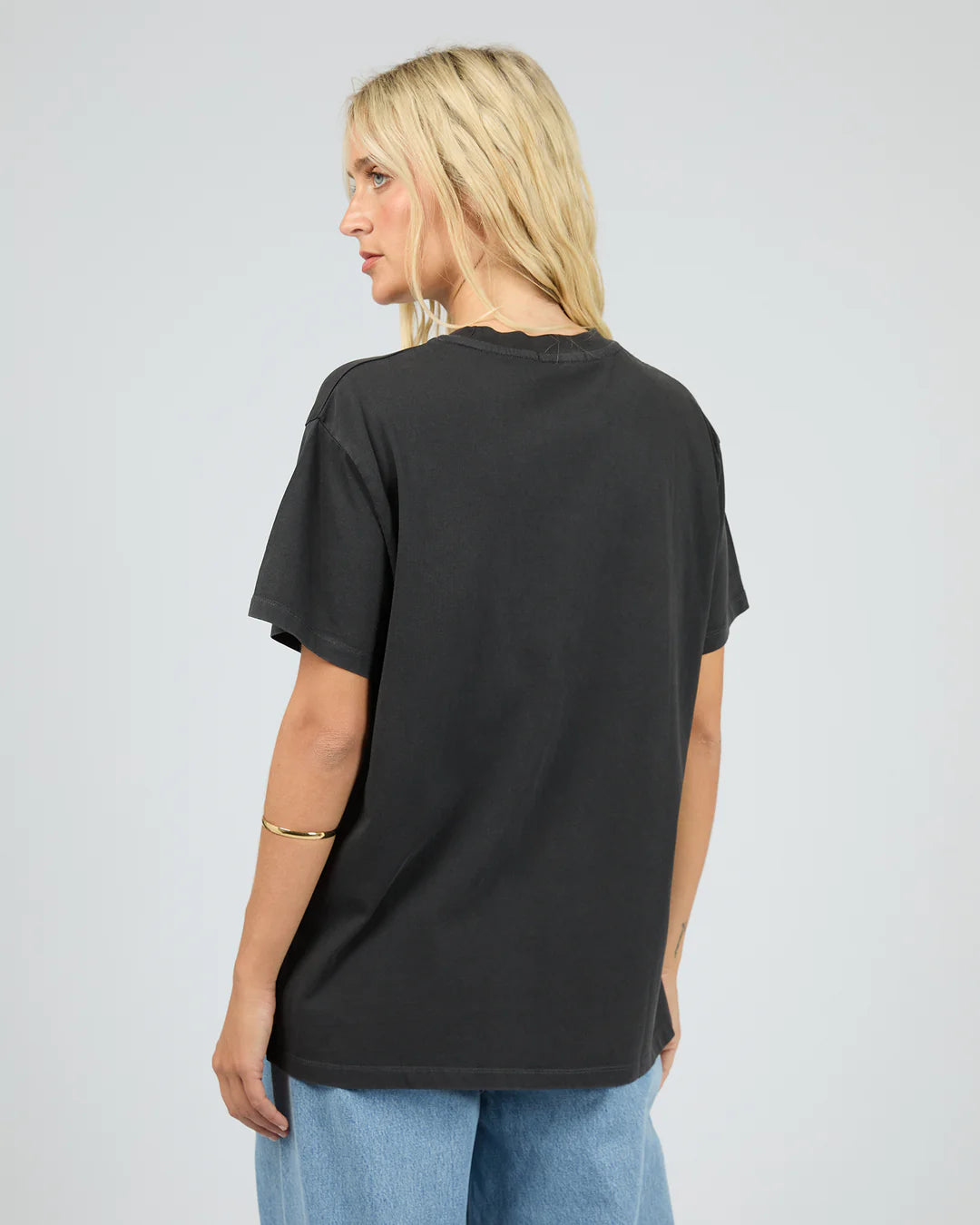 All About Eve Wild Cherry Relaxed Tee Washed Black
