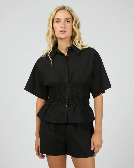 All About Eve Timeless Shirred Top | Black