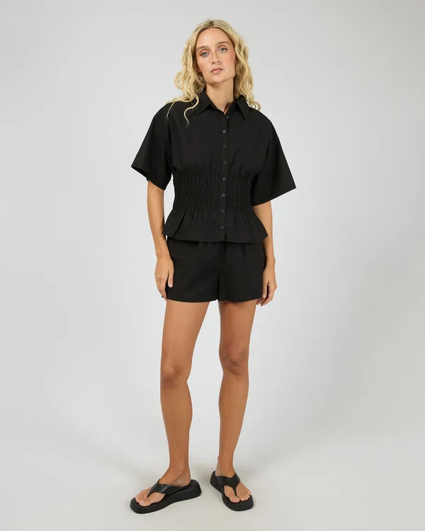 All About Eve Timeless Shirred Top | Black