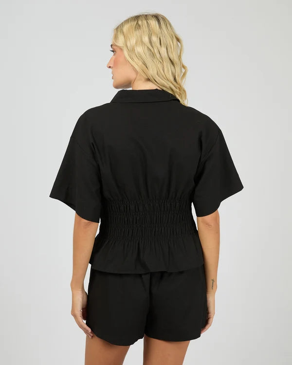 All About Eve Timeless Shirred Top | Black