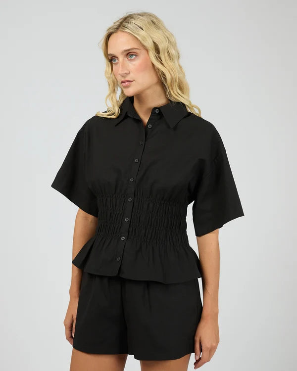 All About Eve Timeless Shirred Top | Black