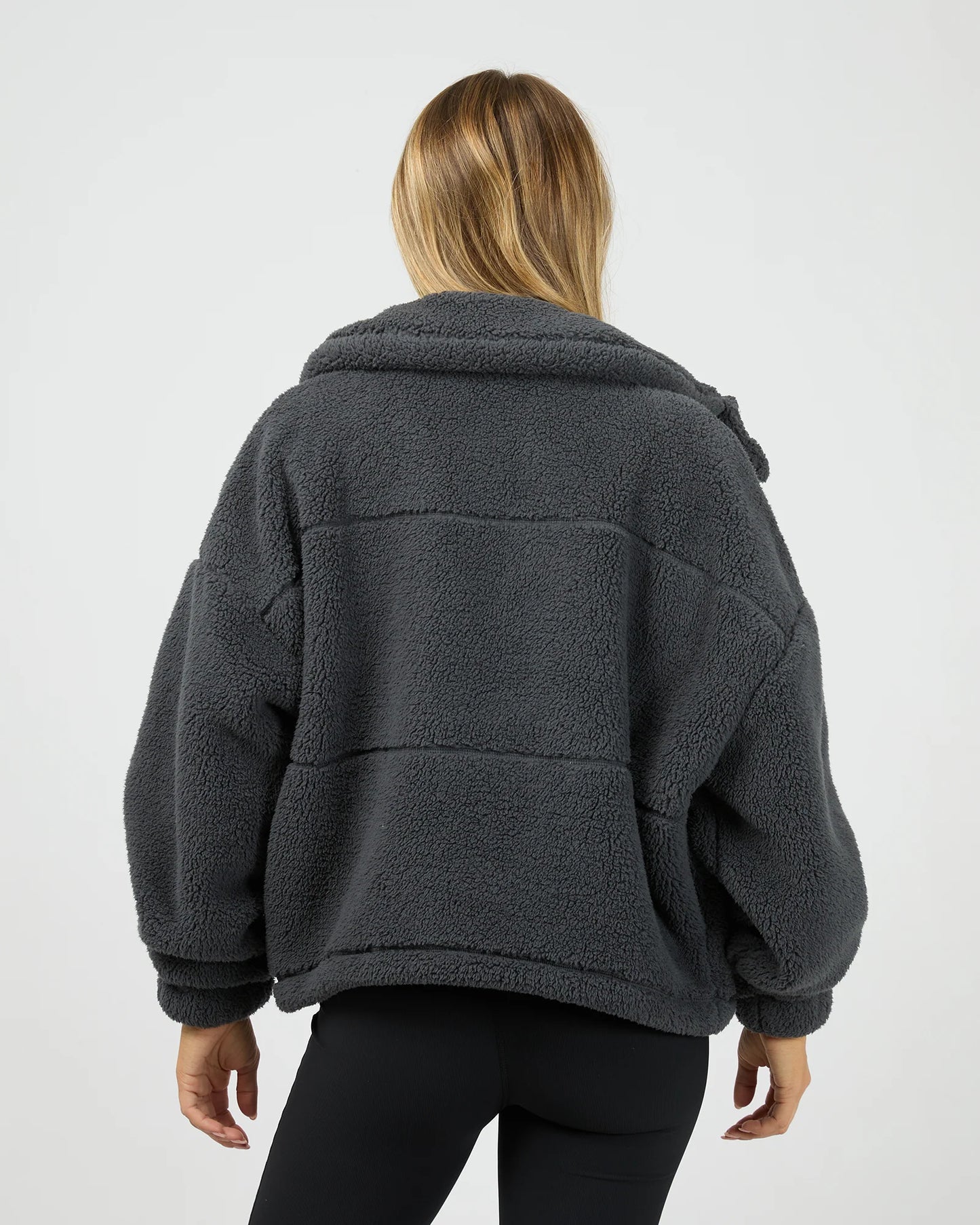 All About Eve Cosy Club Teddy Jacket | Charcoal