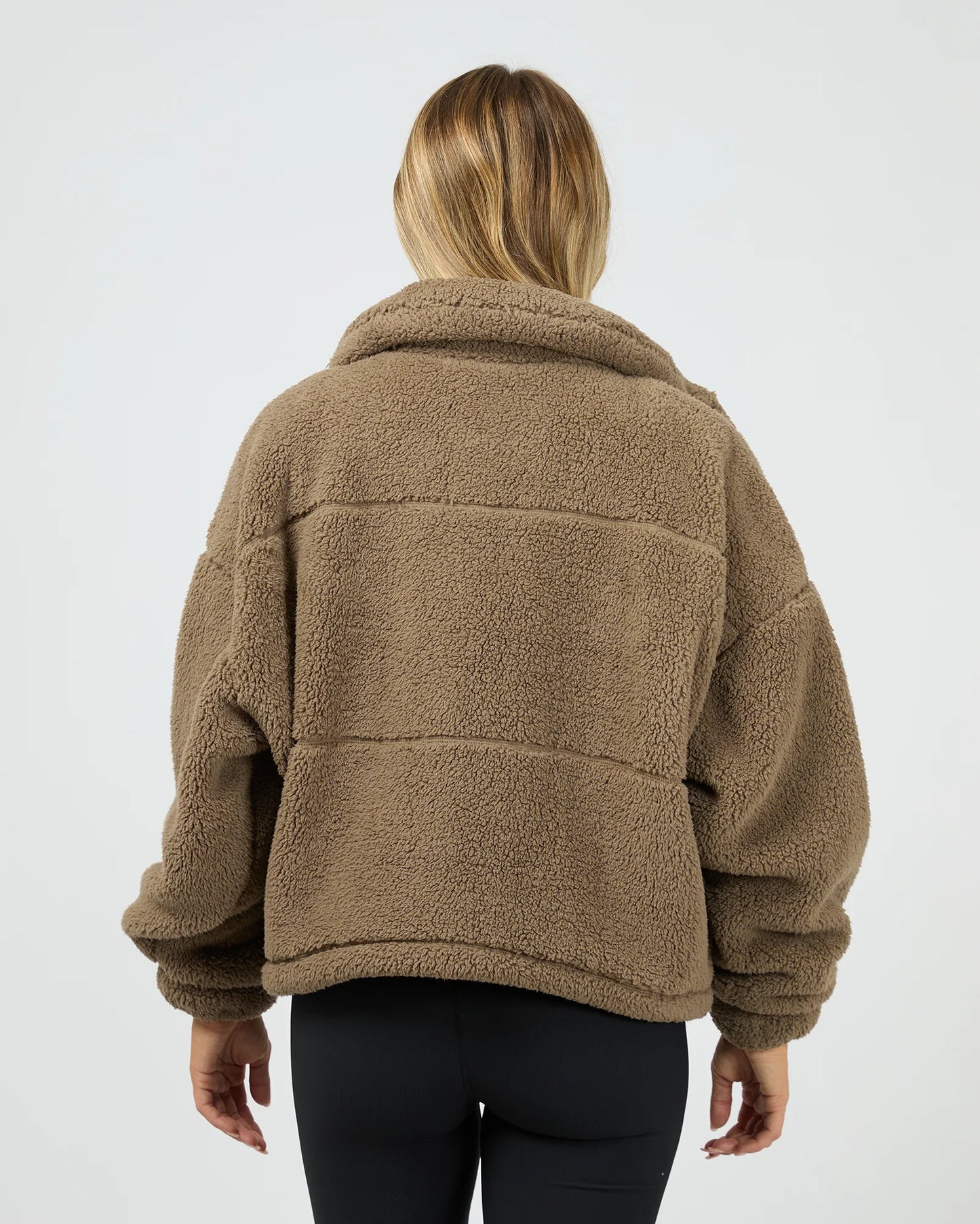 All About Eve Active Cosy Club Teddy Jacket | Mocha
