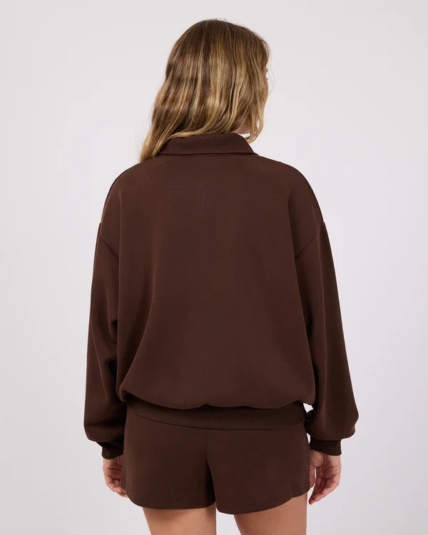 All About Eve Luxe Active 1/4 Zip | Brown