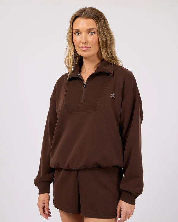All About Eve Luxe Active 1/4 Zip | Brown
