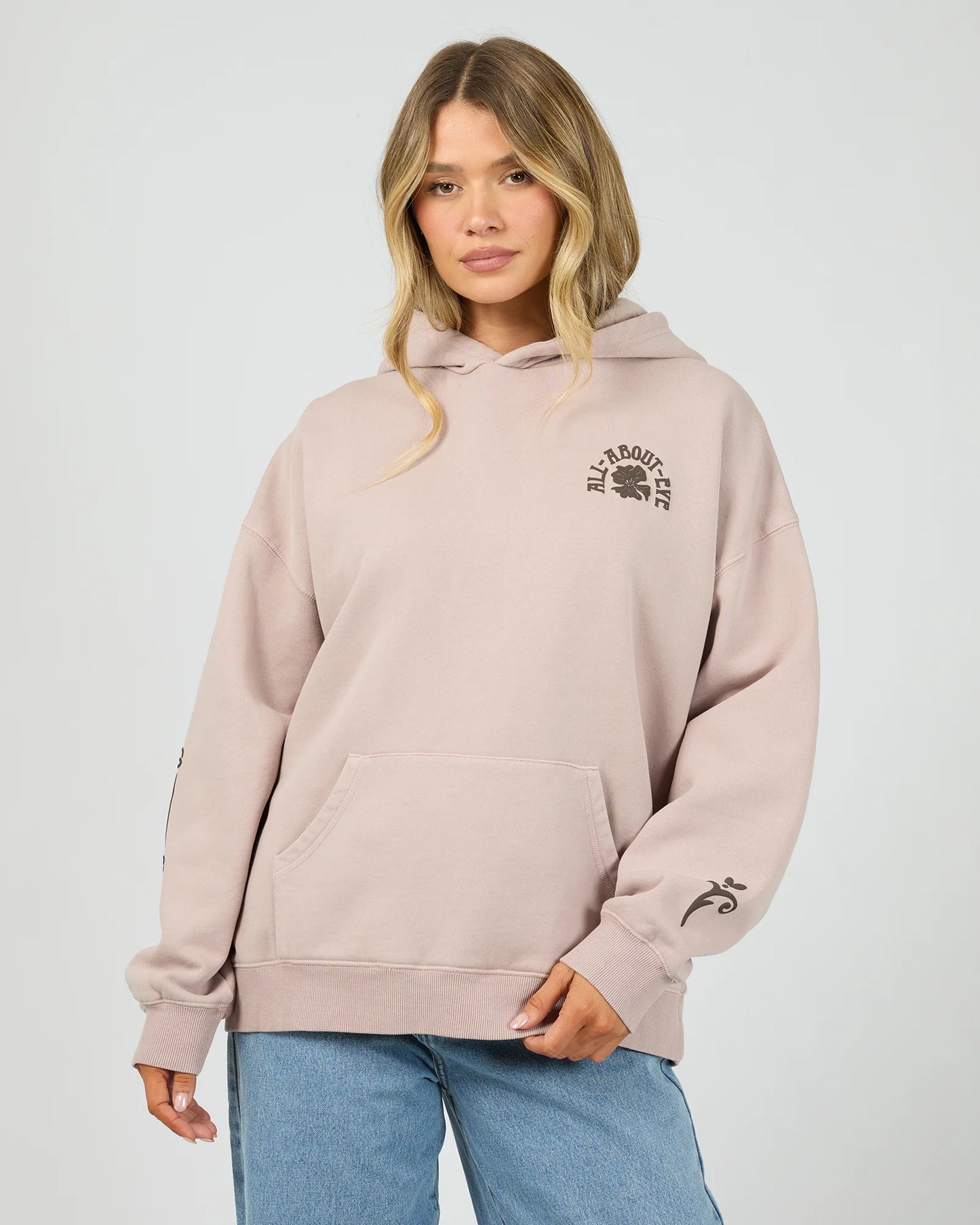 All About Eve Flower Co Relaxed Hoodie | Fawn