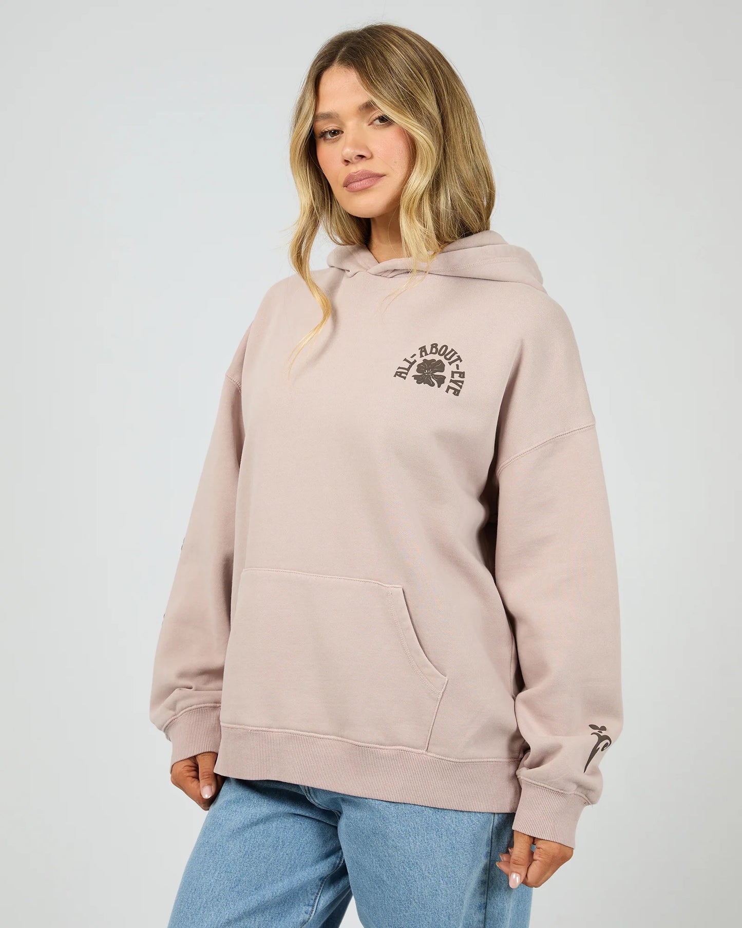All About Eve Flower Co Relaxed Hoodie | Fawn