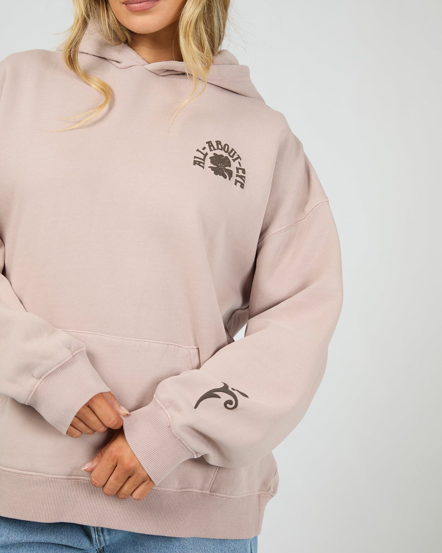 All About Eve Flower Co Relaxed Hoodie | Fawn