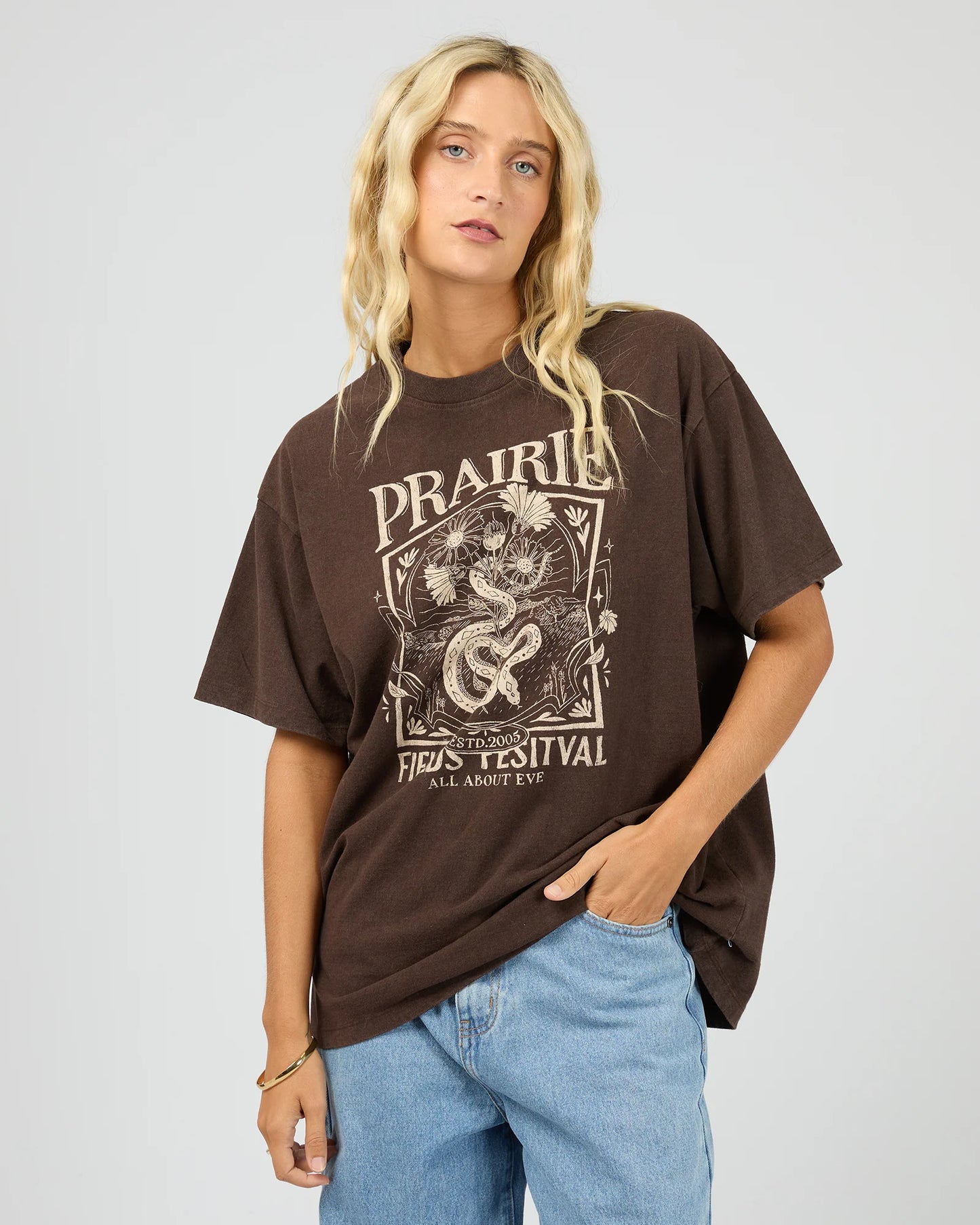 All About Eve Prairie Relaxed Tee | Brown