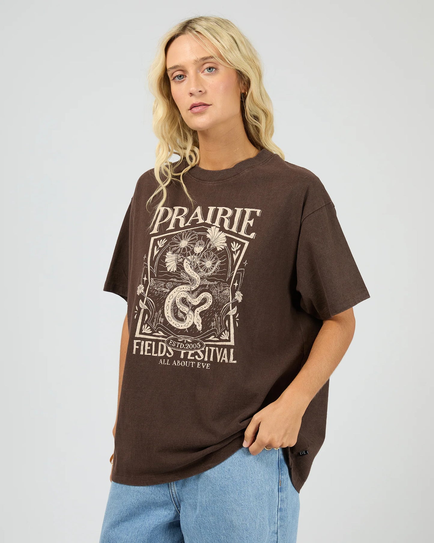 All About Eve Prairie Relaxed Tee | Brown