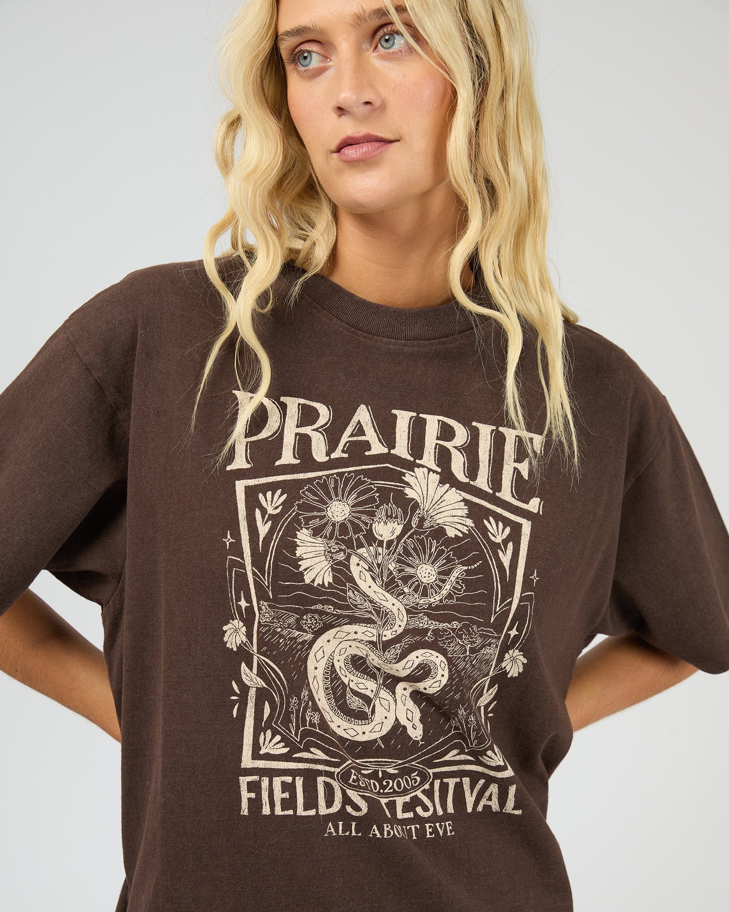 All About Eve Prairie Relaxed Tee | Brown