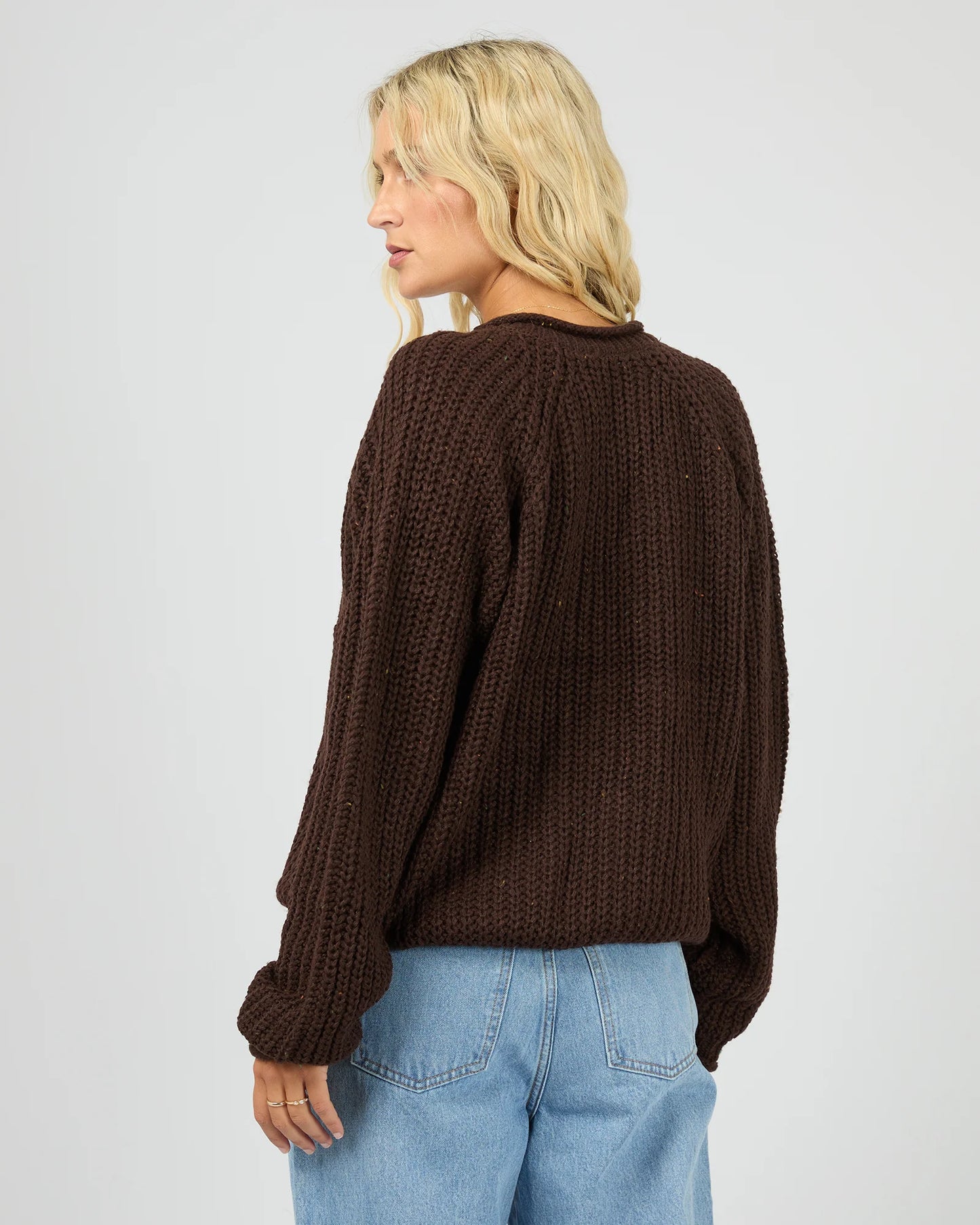 All About Eve Hali V-Neck Knit | Brown