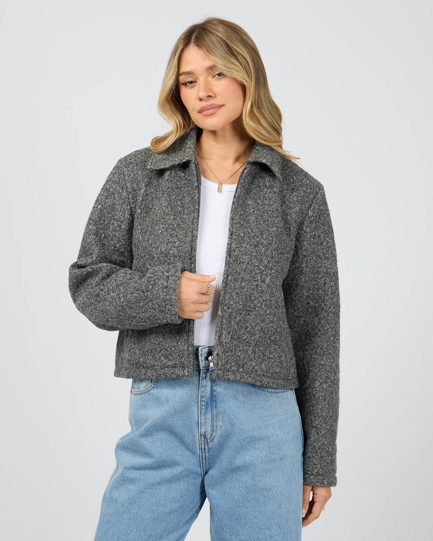 All About Eve Ariana Jacket | Grey Marle