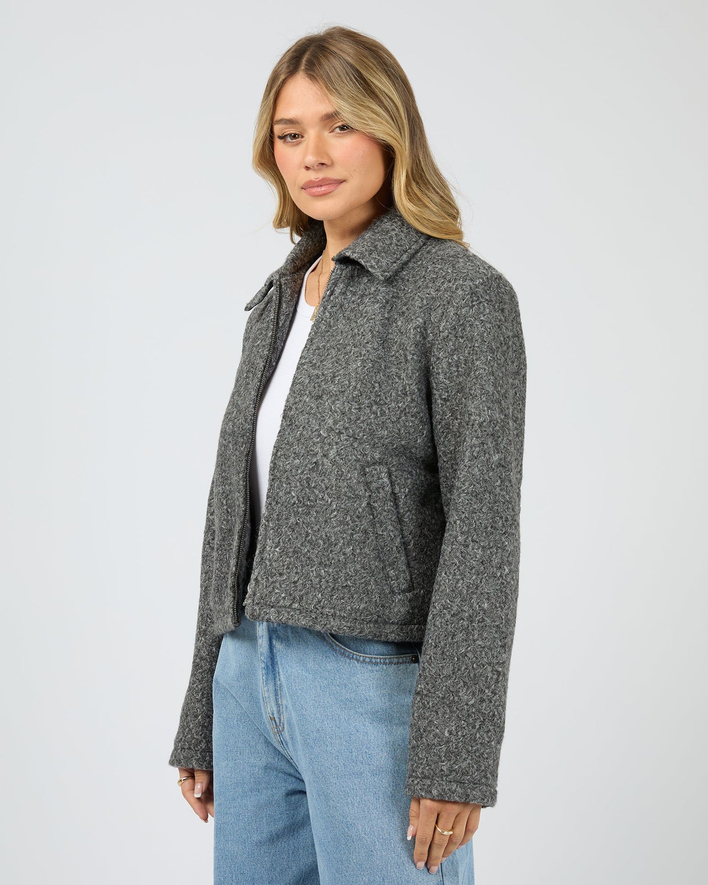 All About Eve Ariana Jacket | Grey Marle