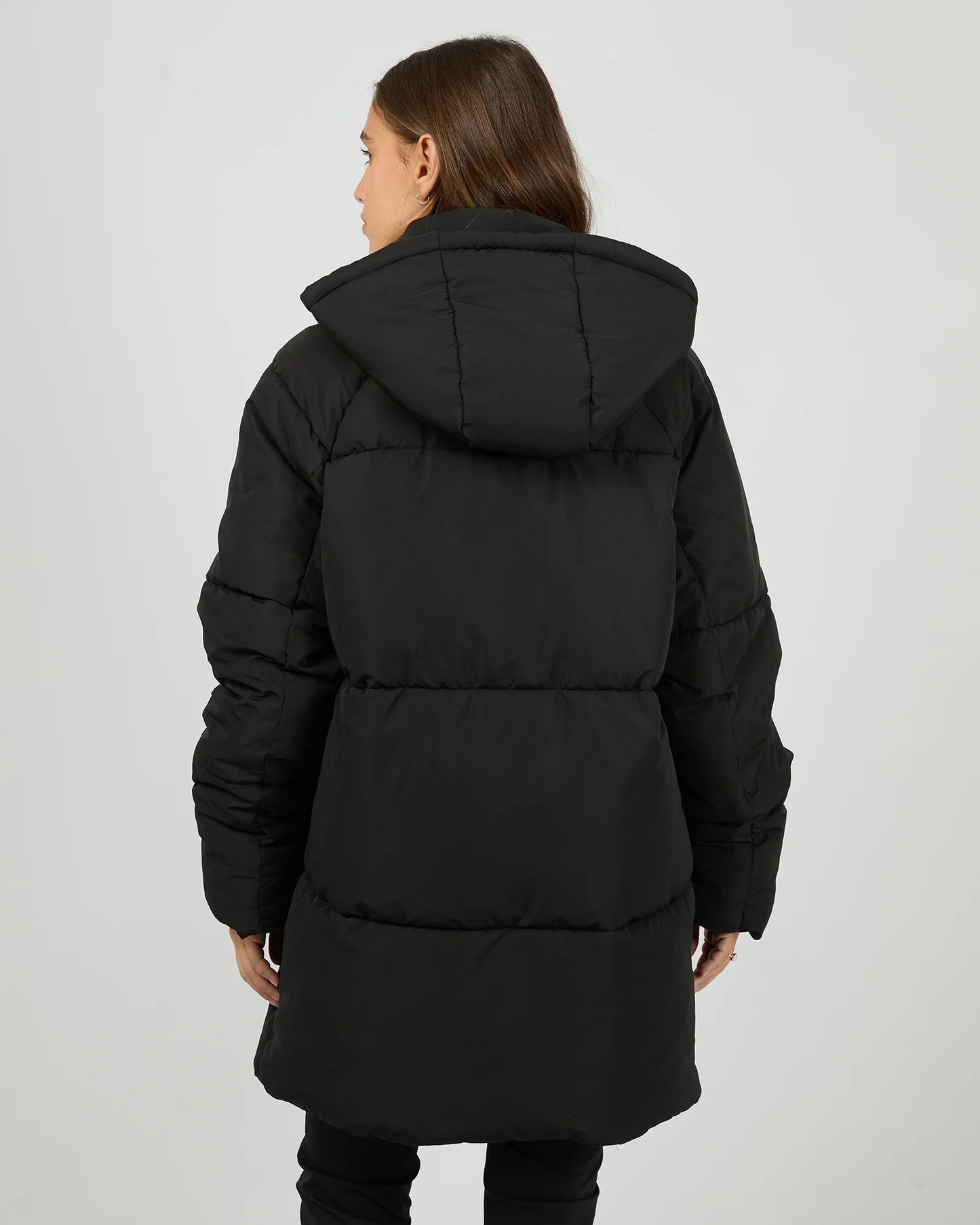 All About Eve Elevate Long Puffer Jacket | Black