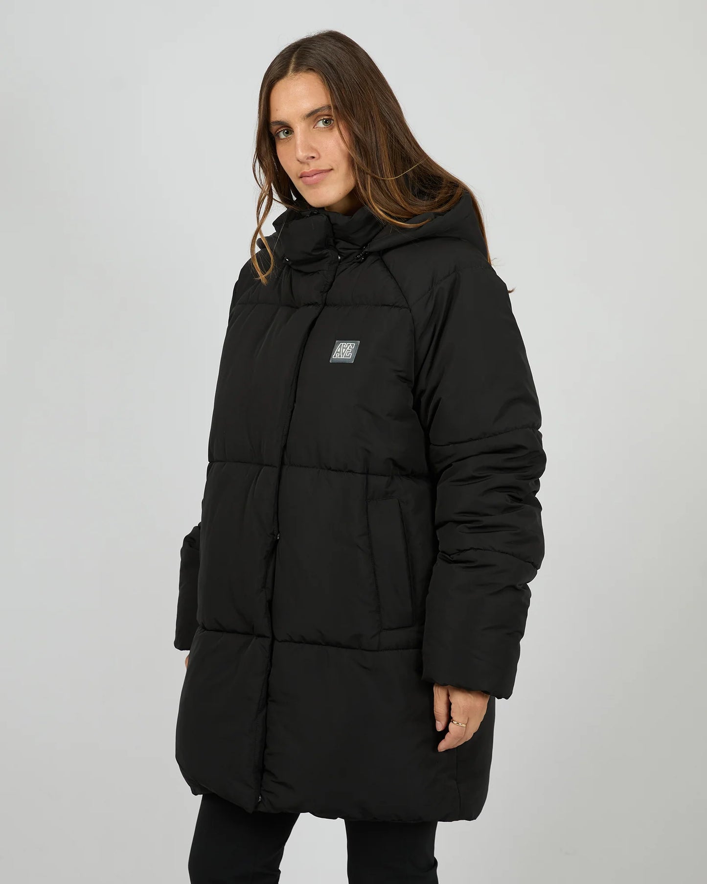 All About Eve Elevate Long Puffer Jacket | Black