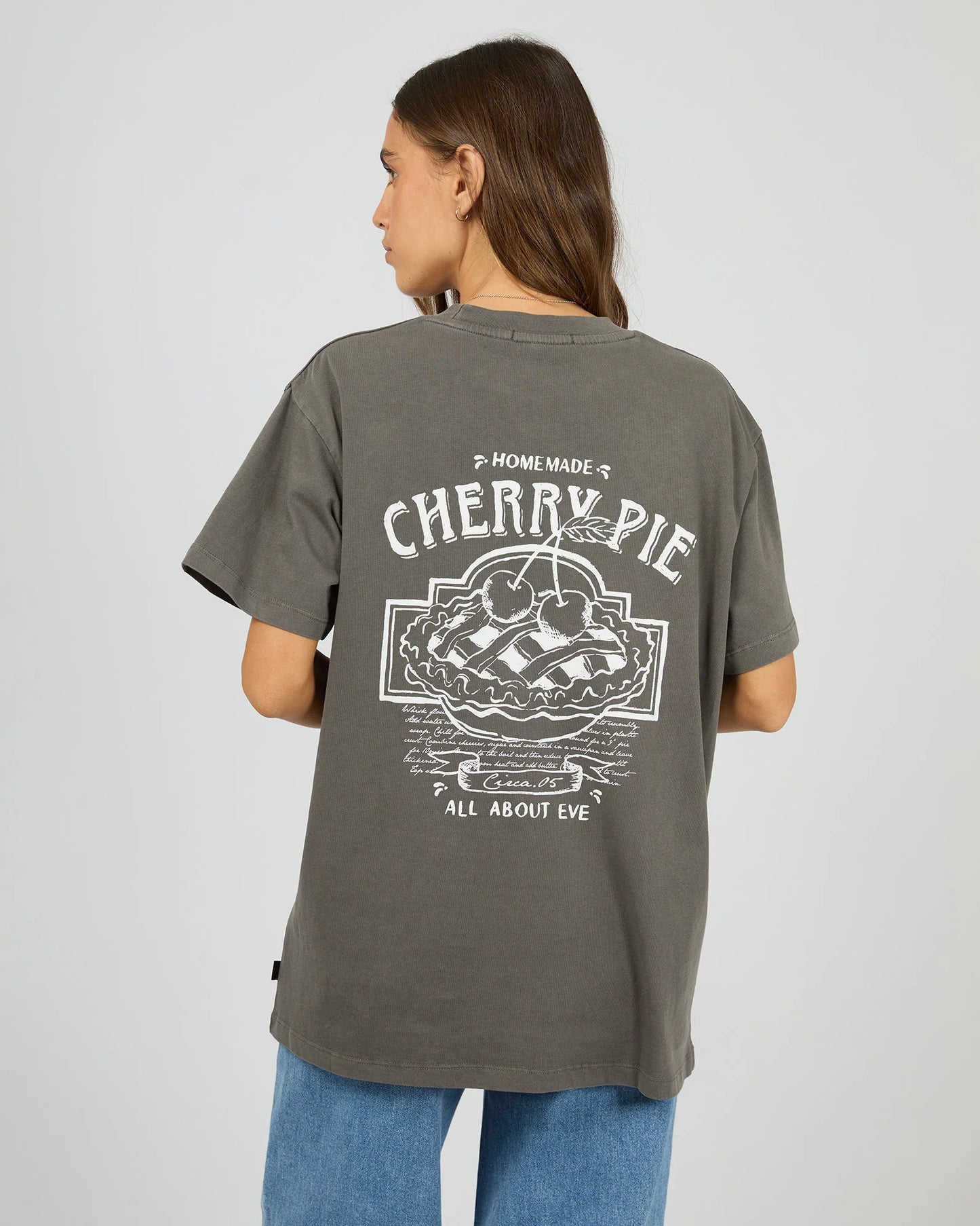 All About Eve Cherry Pie Relaxed Tee | Charcoal