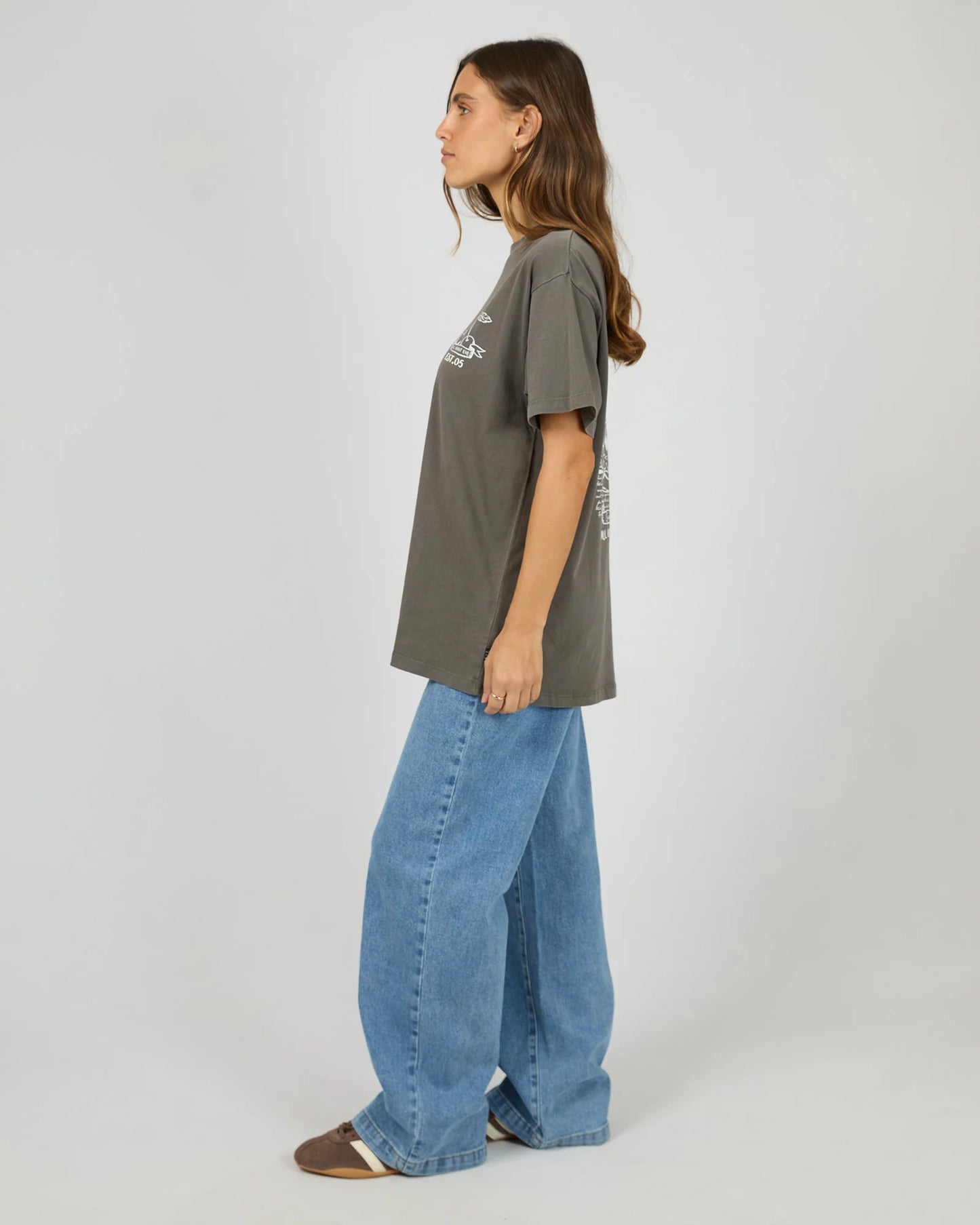 All About Eve Cherry Pie Relaxed Tee | Charcoal