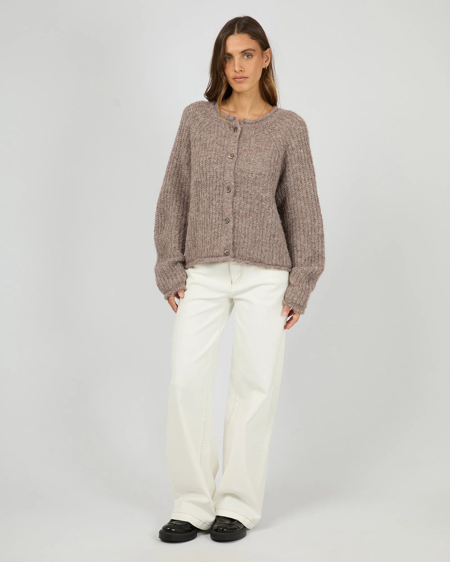 All About Eve Devon Cardigan | Coffee