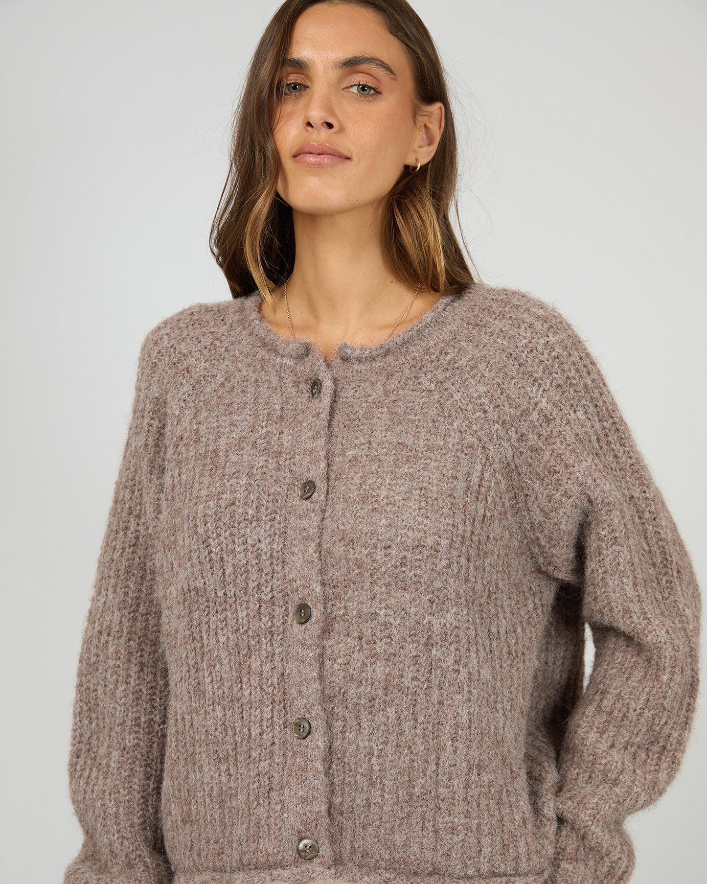 All About Eve Devon Cardigan | Coffee