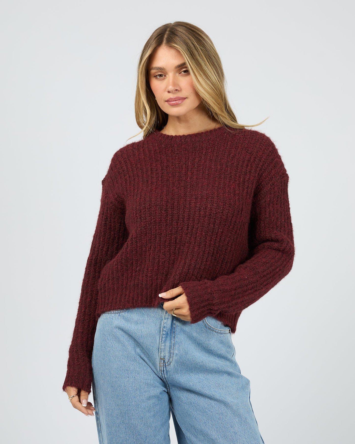 All About Eve Ivy Knit Jumper | Wine