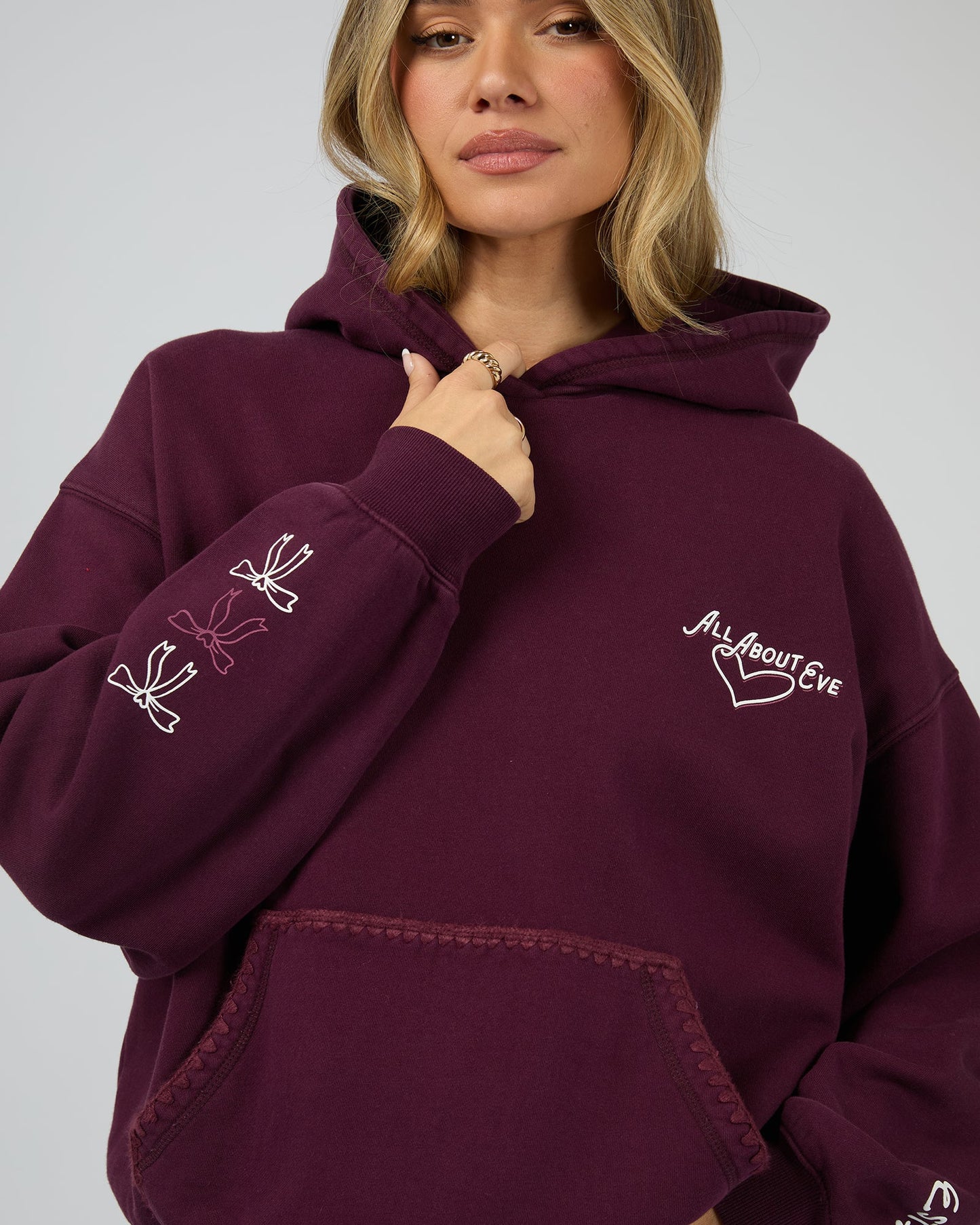 All About Eve Bake Shop Box Hoodie | Wine
