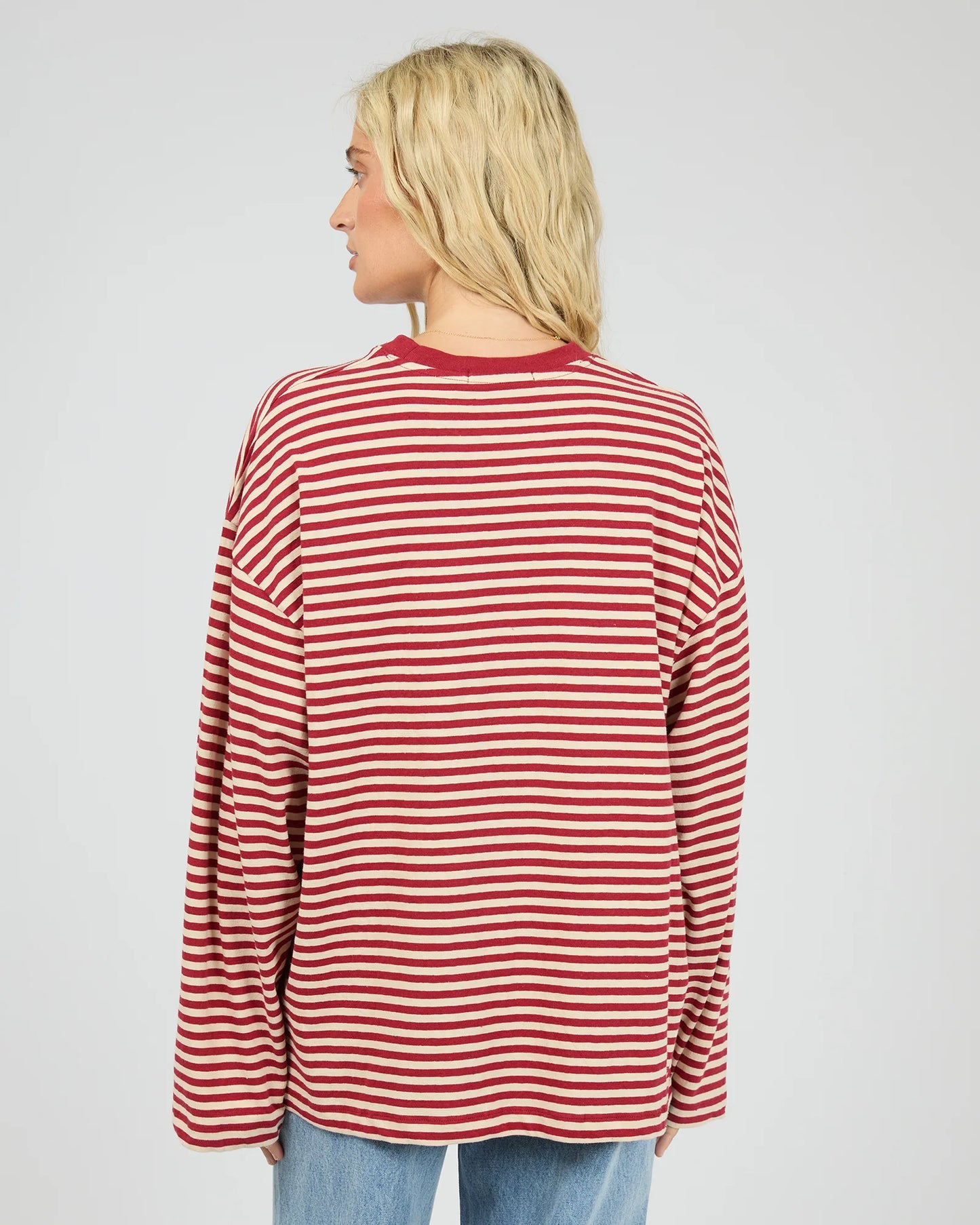 All About Eve Paloma Long Sleeve Stripe Tee | Ruby