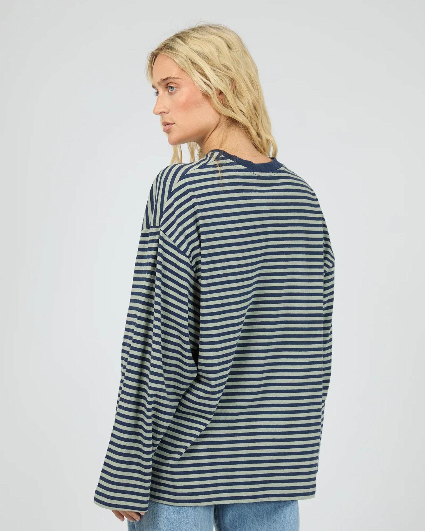 All About Eve Paloma Long Sleeve Stripe Tee | Sage