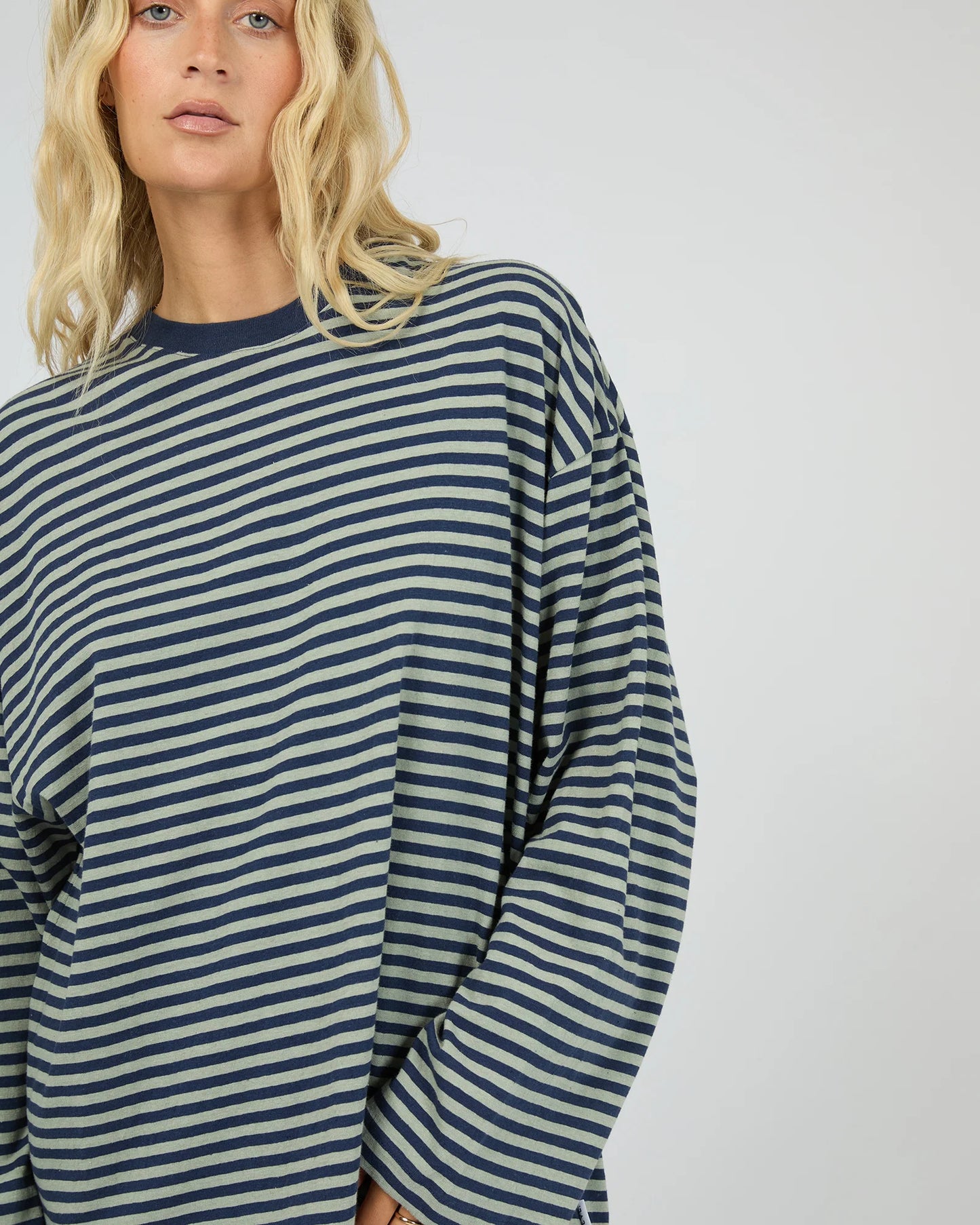 All About Eve Paloma Long Sleeve Stripe Tee | Sage