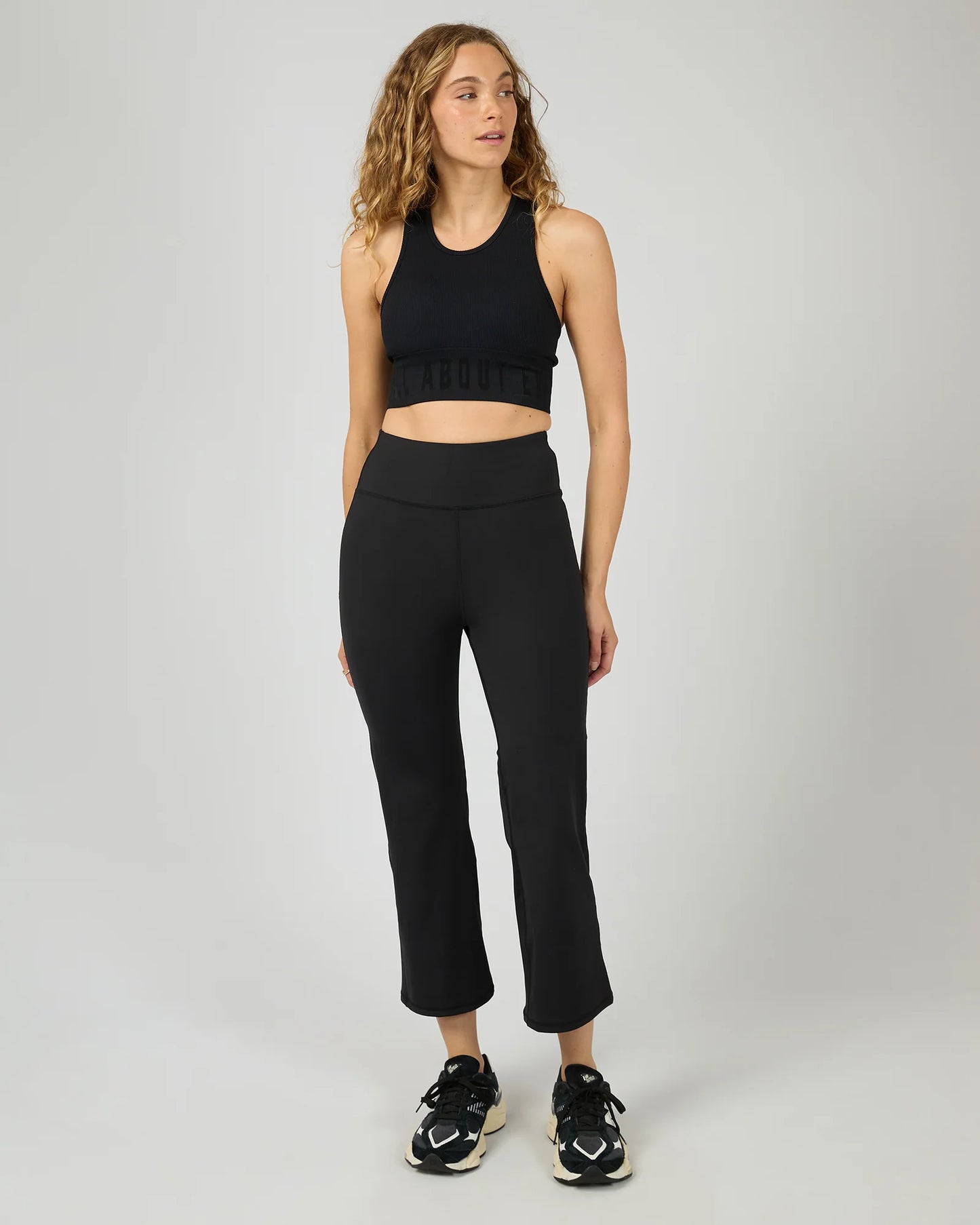 All About Eve Active Studio Crop Flare | Black